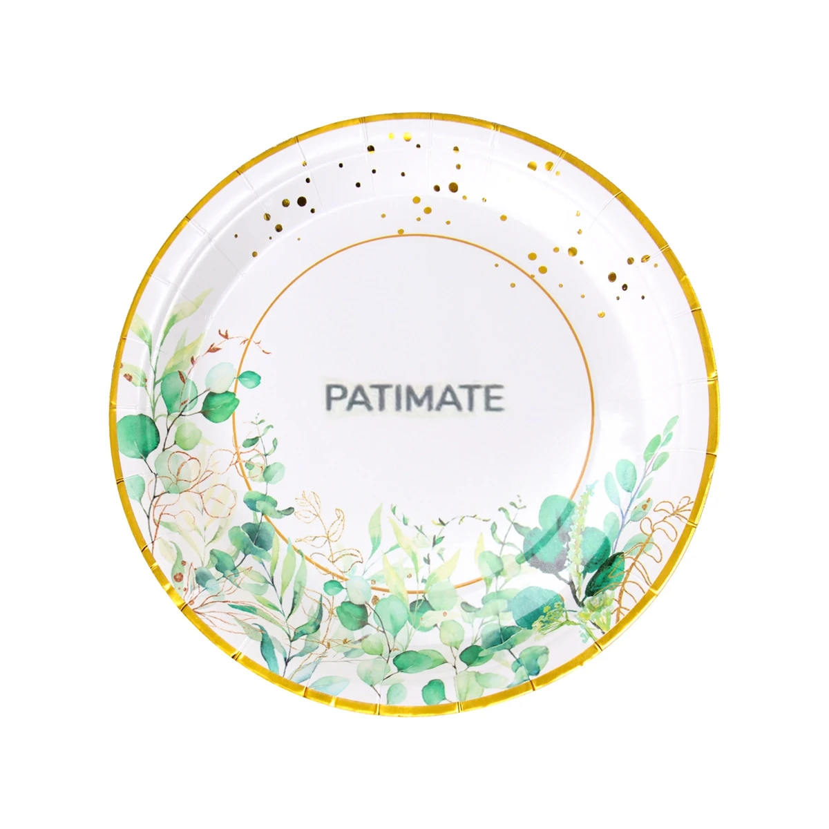 

PATIMATE Disposable Plate Dinner Plate Set With Paper Towels