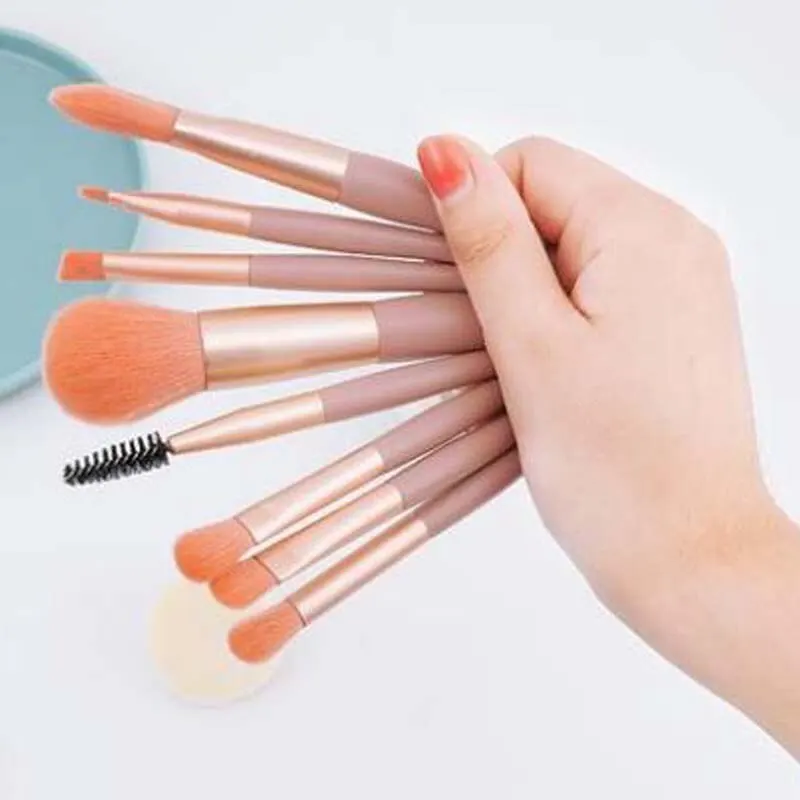Makeup Brushes Set Soft Hair Face Powder Highlight Eye Shadow Brush Beginner 7pcs