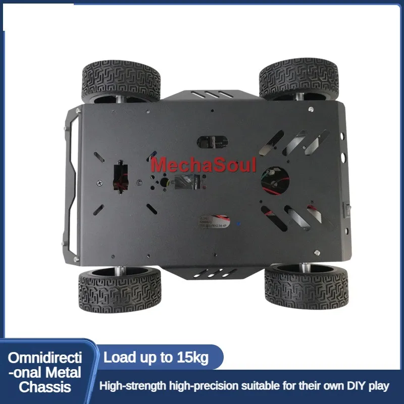 15Kg di Carico RC Serbatoio Ruota di Gomma Robot Auto Telaio In Metallo Per Arduino Robot Kit FAI DA TE con Motore Ps2 Maniglia Auto Robot Programmabile - immagine 5