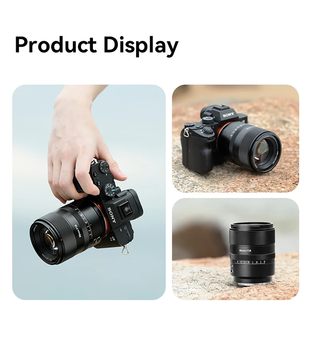 7artisans 85mm F1.8 Auto Focus STM Full Frame Large Aperture Prime Lens for Sony