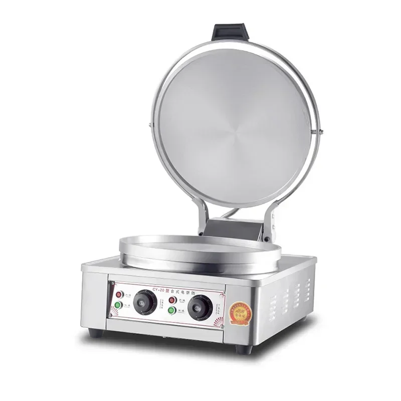 220v 3KW Pancake Machine Stainless Steel Double Heating Frying Machine For Dumpling Fryer Automatic Constant Temperature