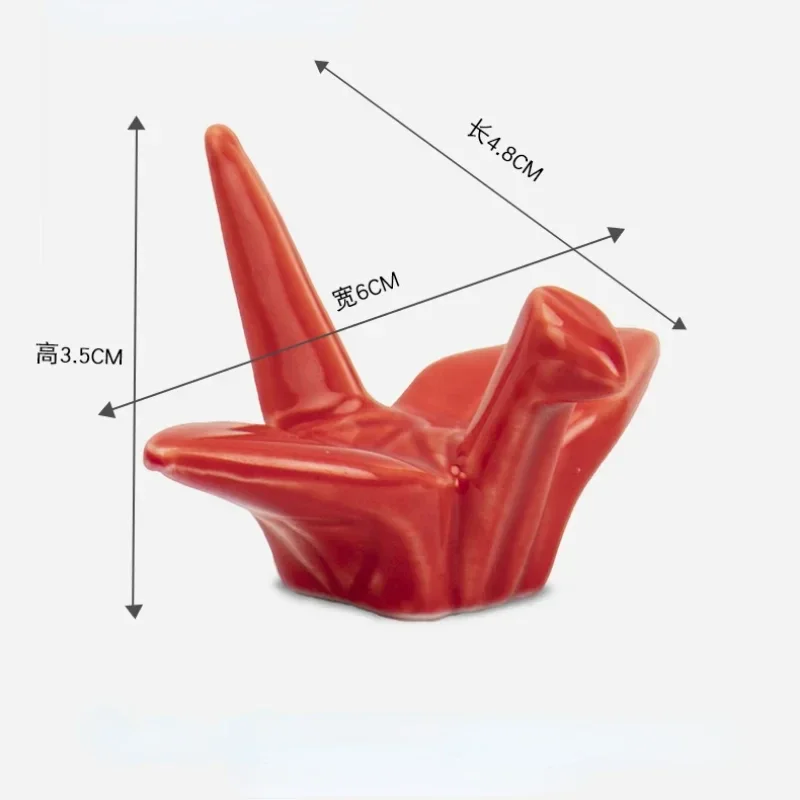 Ceramic Pen Rest Writing Brush Holder Chinese Calligraphy Paper Cranes Pen Holder Watercolor Ink Painting Office Supplies