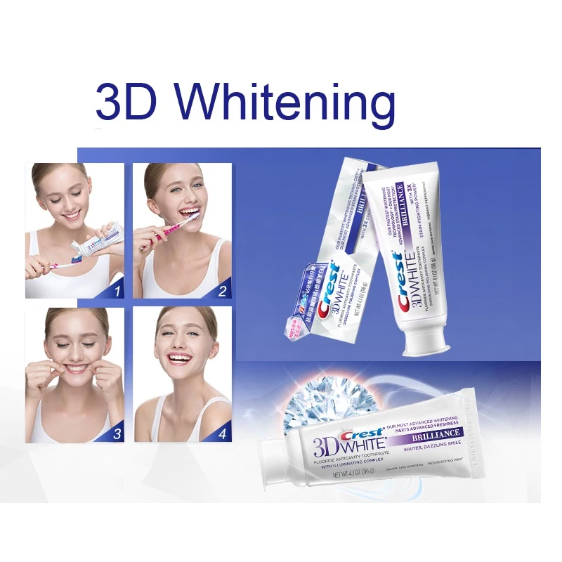 Crest Heat Whitening Toothpaste 3D Whitens Teeth Removes Stains Freshen Breath Sensitive Gum Care 90g for teeth whitening product