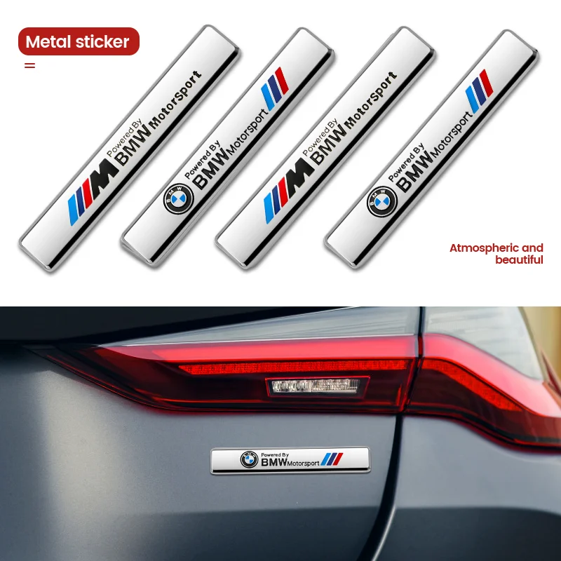 BMW M X1 X3 X5 X6 X7 E84 F48 F25 G01 F15 G05 E71 E46 E90 G20 G30 밸브 카 3D 리어 트렁크 엠블럼 배지 로고 자동차 스티커