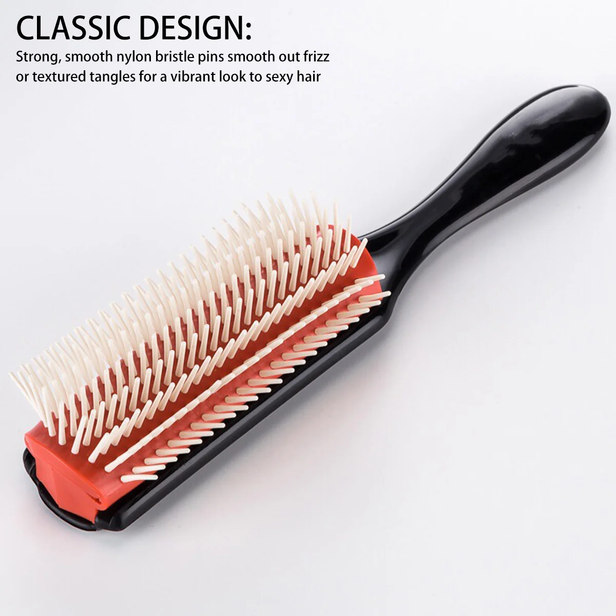 Hair Brush for Wet & Dry Hair Nylon Styling Brush Detachable Hair Comb Eliminates Knots & Reduces Breakage for All Hair Types