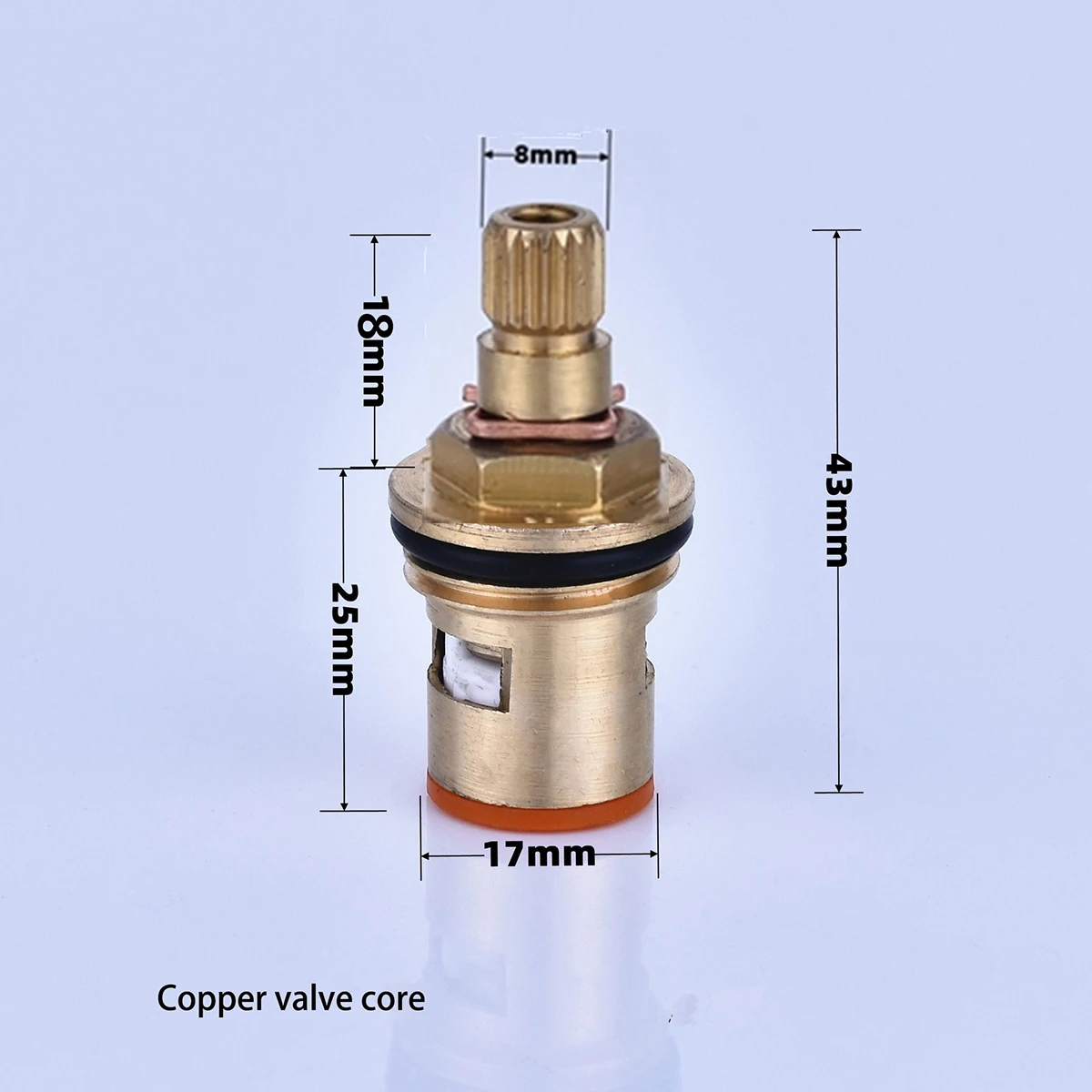 All brass angle valve spool brass faucet spool positive and negative outlet Applicable to fast open faucet