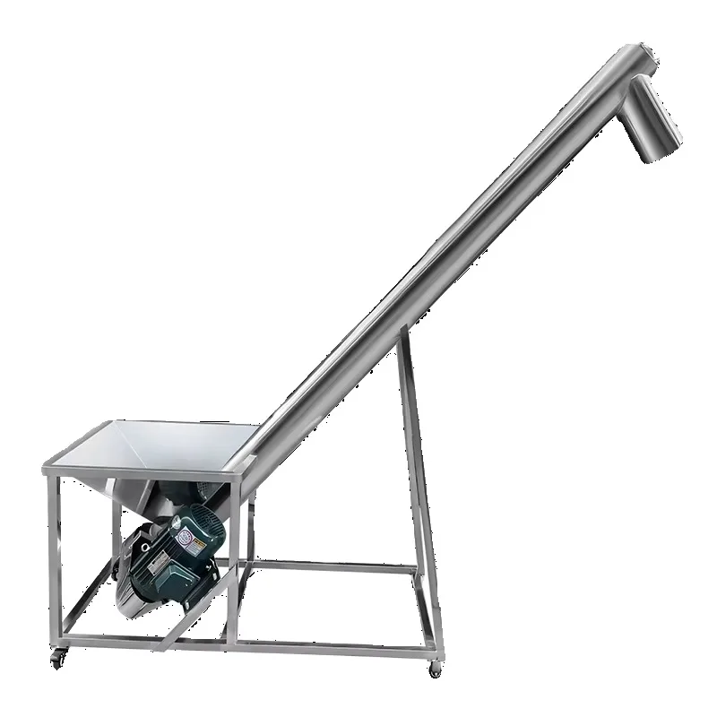 【Hot】Automatic Screw Granule Powder Feeder Vertical Elevator Stainless Steel Screw Conveyor Feeding hine