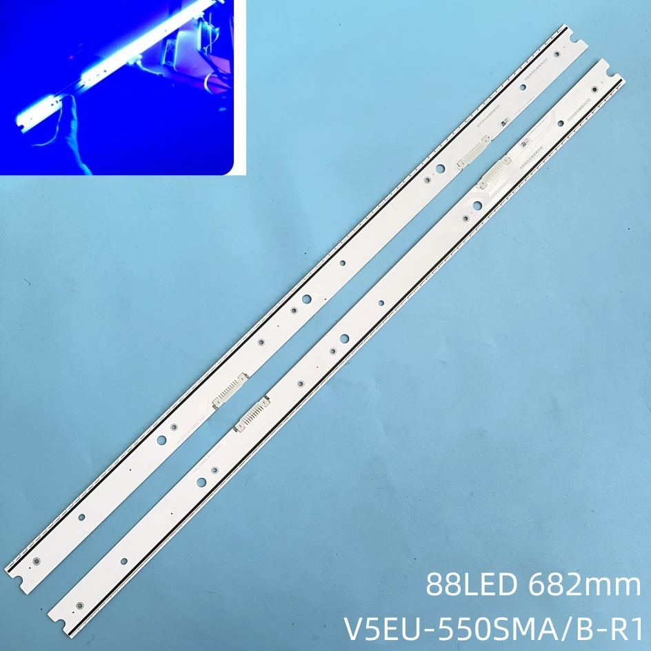 HCZION GUIDATO Striscia Di Retroilluminazione Adatta For Samsung UE55NU7379 UE55NU7026 UE55NU7026K UE55NU7120K UE55NU7120K UE55NU7025 UE55N5500 UE55NU7179 UE55NU7402 Strisce Di Retroilluminazione TV - Foto 10