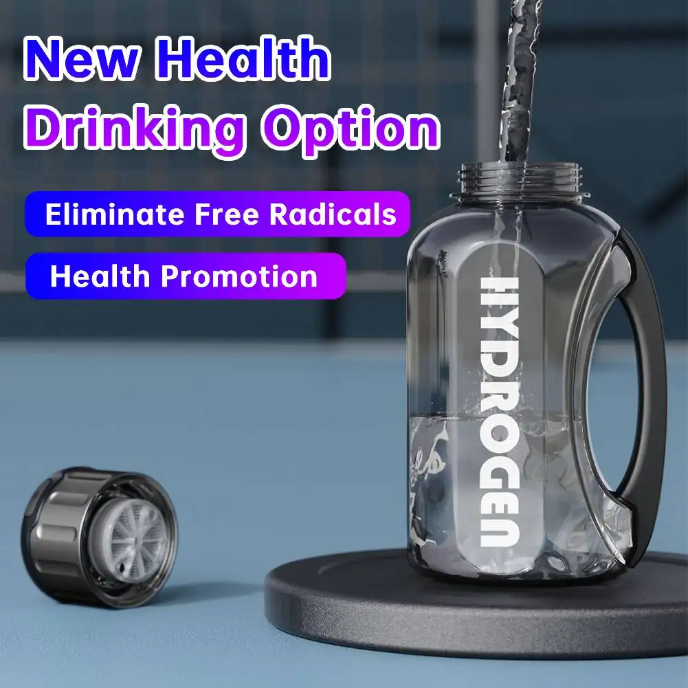 1.5L Hydrogen Water Bottle USB Rechargeable Hydrogen Rich Molecular Water Cup Portable Ionizer Bottle for Home/Gym Fitness