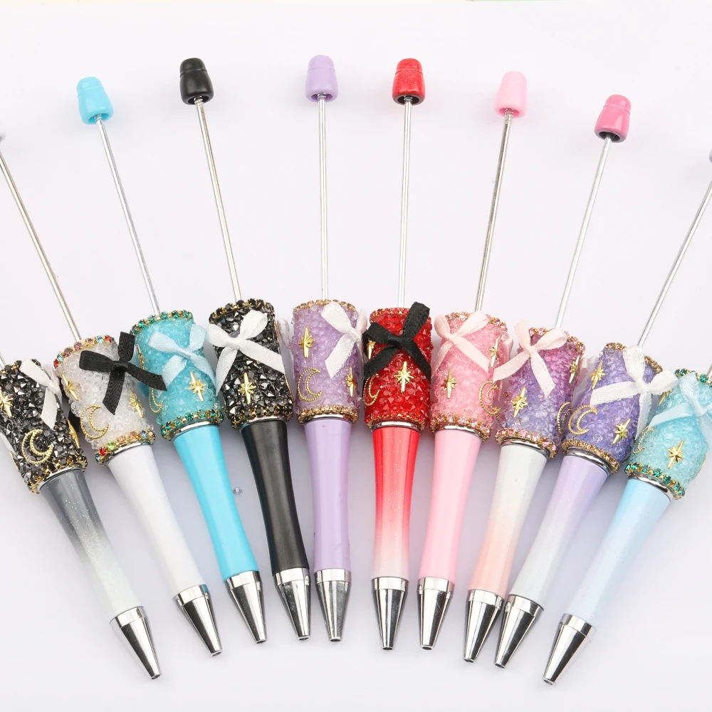 Cordial Design 20Pcs 18*147MM Jewelry Accessories/Hand Made/DIY Beaded Pen/Beadable Pen Findings/Cute Plastic Pens #16337 - cordial