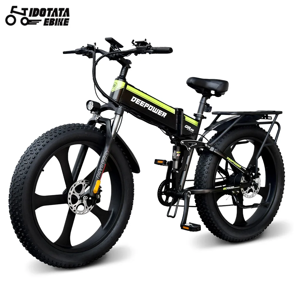 Vtt Électrique De 26 Pouces, 1000w, 17,5 Ah, 7 Vitesses,