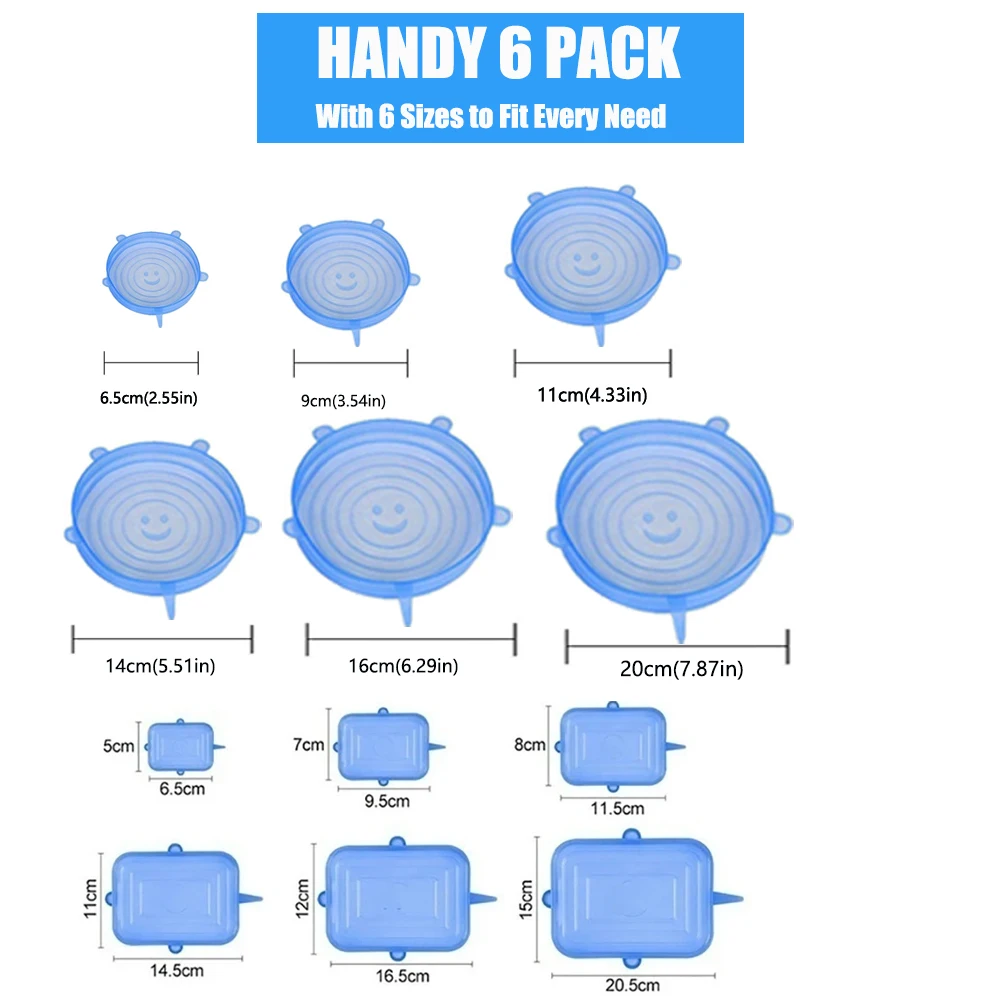 Silicone Food Cover 6/12/36PCS silicone food cover