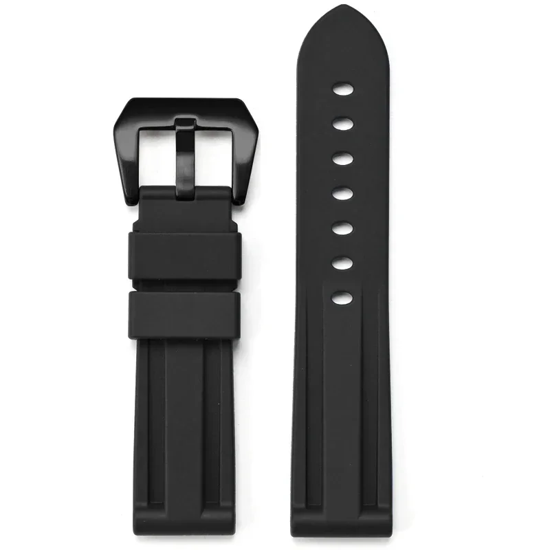 Waterproof Silicone Rubber Strap for Men - Sporty Diving Watch Band Accessories