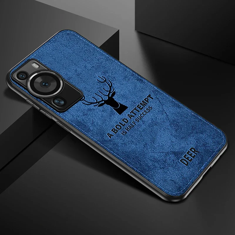 Deer Pattern Fabric Cloth Soft Case with Full Lens Protection
