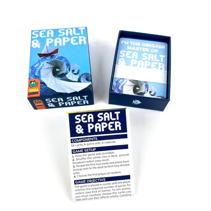 Sea Salt and Paper English Board Game Family and Party Funny Table Game 2-4 Players Entertainment Strategy Game
