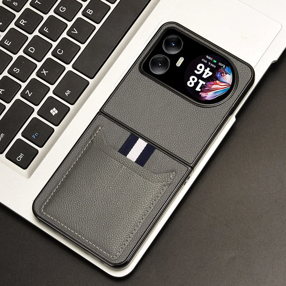 Luxury PU Flip Phone Case with Card Slot and Full Protection Back Cover