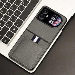 Luxury PU Flip Phone Case with Card Slot and Full Protection Back Cover for Blackview Hero10 (Grey)