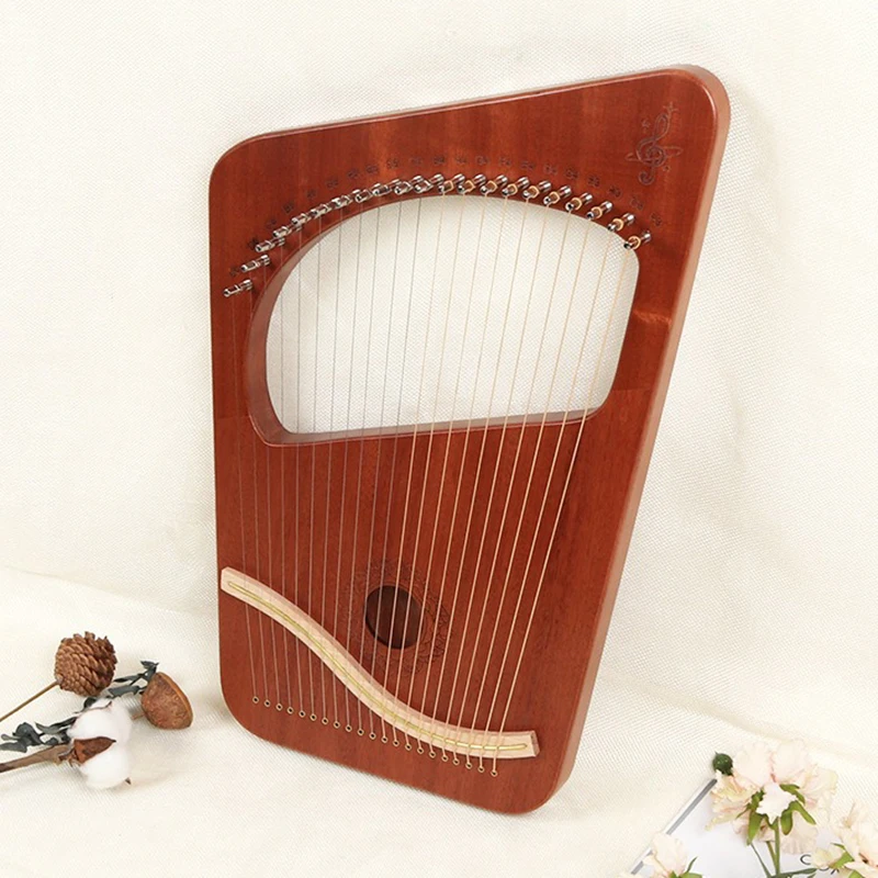 21 Strings Harp Mahogany Lira Instruments Professional Lyre Solid Wood Handheld Harps Adult Beginner Children String Instrument