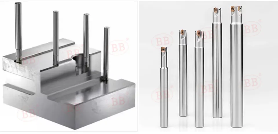 Bb ese asm index ierbarer Fräs werkzeug halter mit hohem Vorschub jdmt jdmt0702 Hartmetalle insatz 2-seitiger CNC-Maschinen stütz griffs ch neider – Detail 10