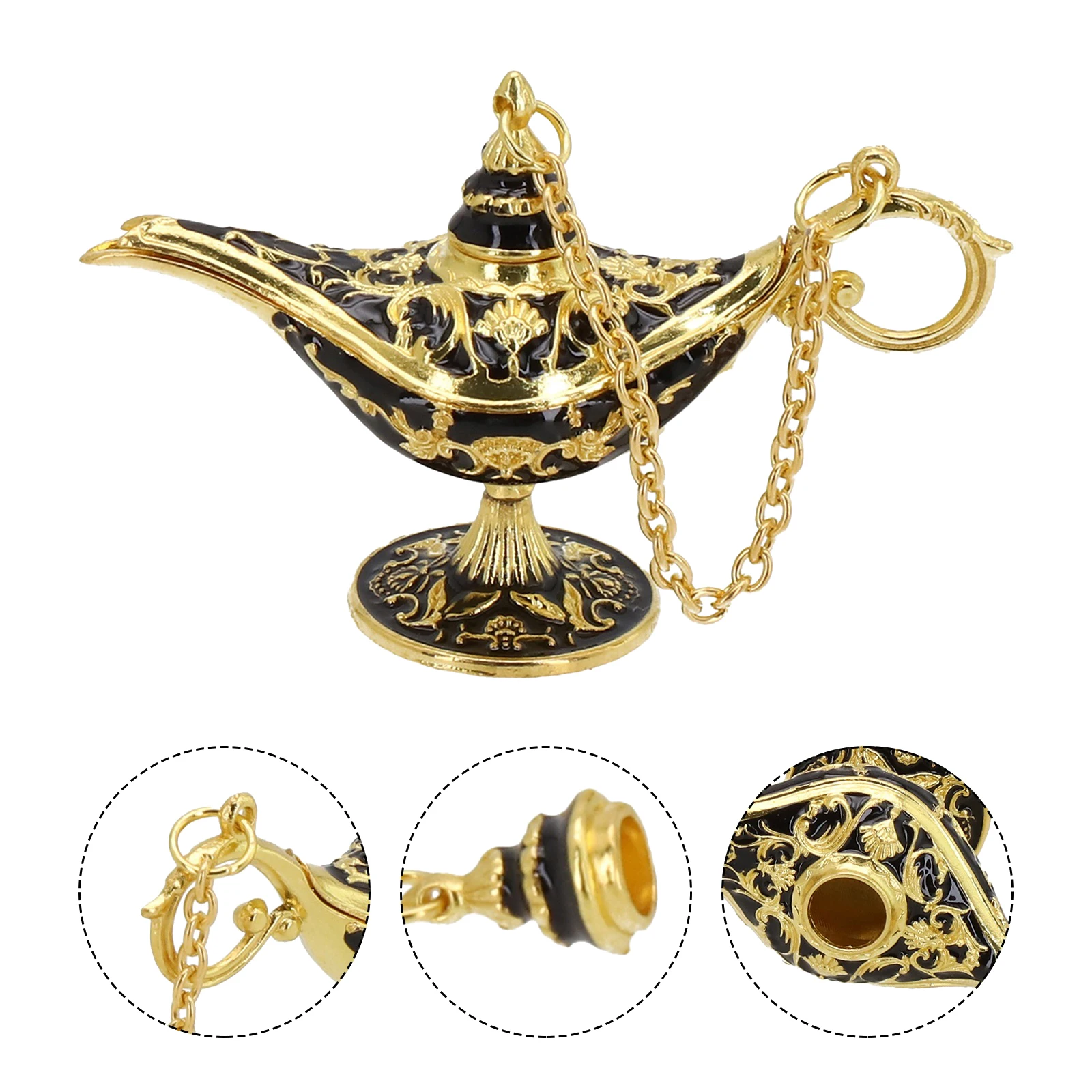 12Cm Vintage Legend Aladdin Lamp Magic-Genie Wishing Ligh Tabletop Decor Crafts For Home Wedding Decoration Gift For Party Home