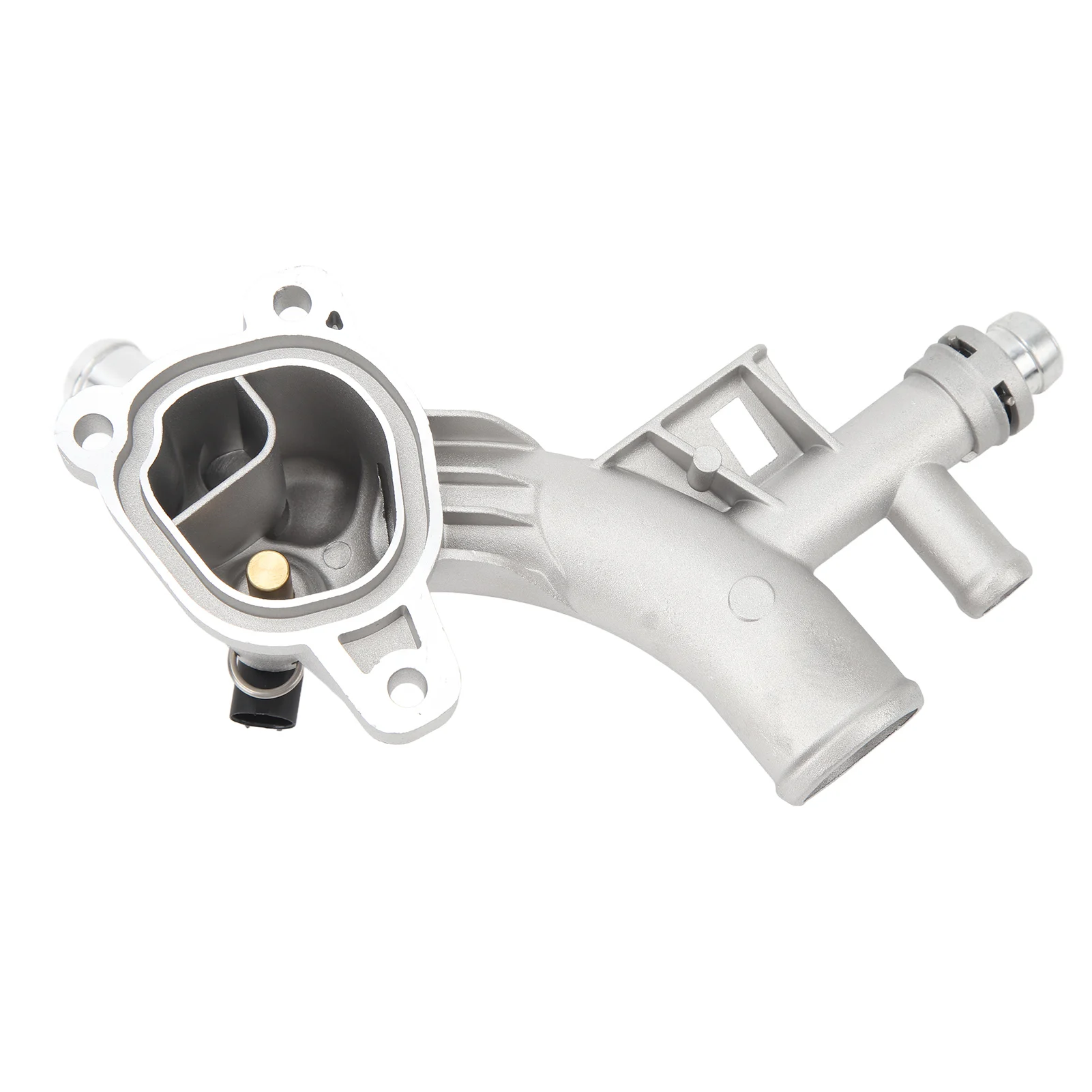 Engine Coolant Thermostat Thermostat Housing Cover 55565334 Water Outlet Thermostat Housing Water Outlet Front Casing High Durability Aluminum for 1.4L 2013 To