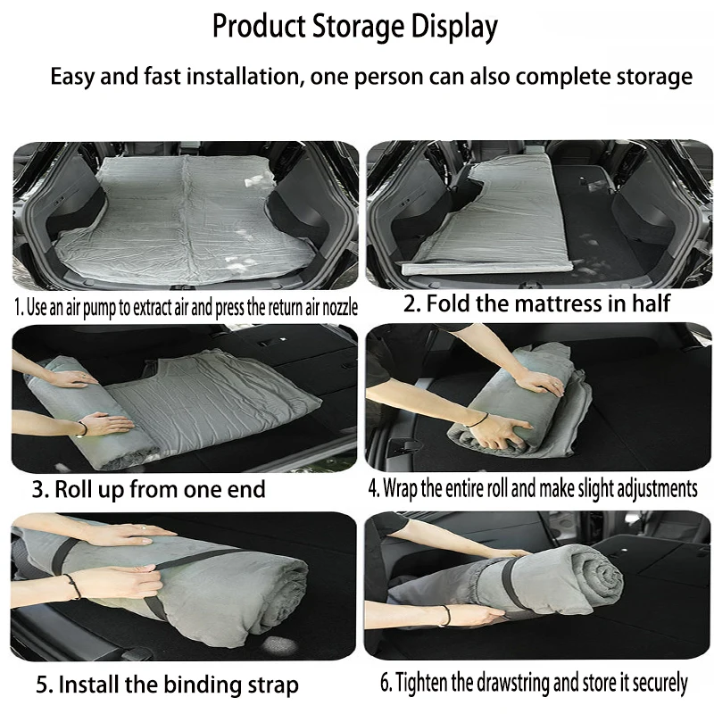 Xiaomi Su7 Automatic Inflatable Mattress For Car Trunk Ccar Camping Travel Sleeping Mat SUV Air Cushion