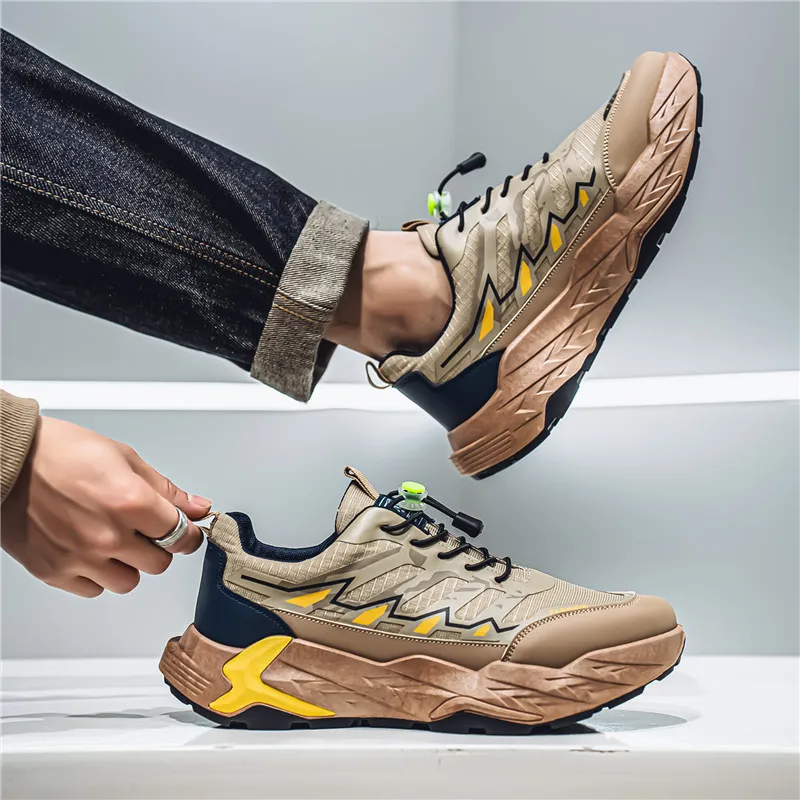 Spring Fashion Green Outdoor Shoes Men's Sneaker 2025 Low-Top Platform Casual Sneakers Man Designer Sports Shoes baskets homme 5