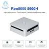 GenMachine AMD 5600H Mini PC Windows 11 3.3GHz Up to 4.2GHz 2*DDR4 Max Support 64GB RAM Gaming Pc WIFI6 Diy Gaming Computer 1