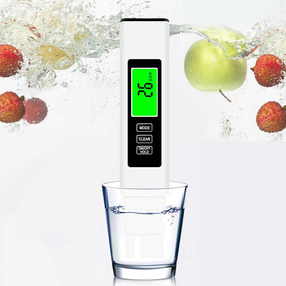 4 in 1 Digital Water Tester EC Meter & Temperature Meter 0-9990 PPM Water Test Accurate for Pools Drinking Aquariums