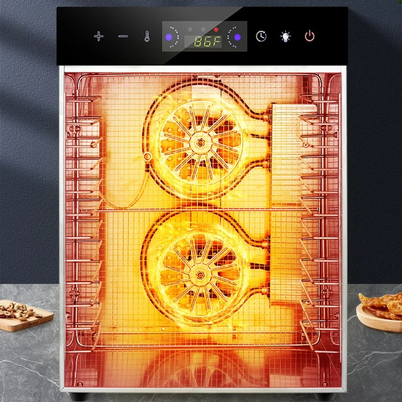 12-Layer Food Dehydrator for Home & Commercial Use Fruit, Vegetable, Meat, Herb Dryer Smart Digital Electric Air Dryer