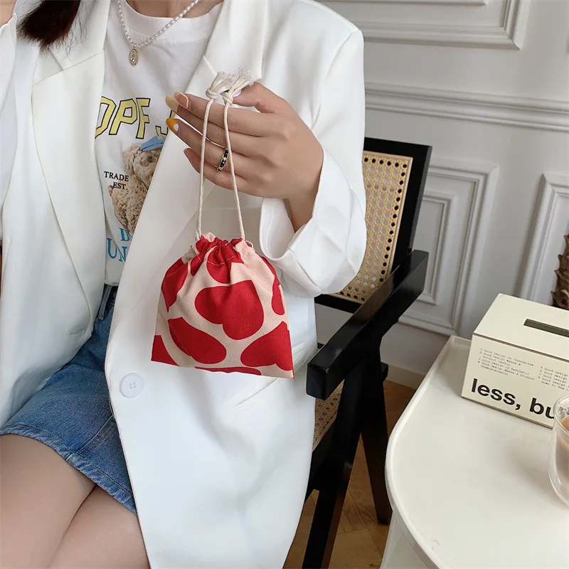 Cute Small Coin Purse Drawstring Bag Handbags Woman Girl Kids Jewelry  Lipstick Cosmetic Tote Rope Bags Storage Pouch String Bag - AliExpress