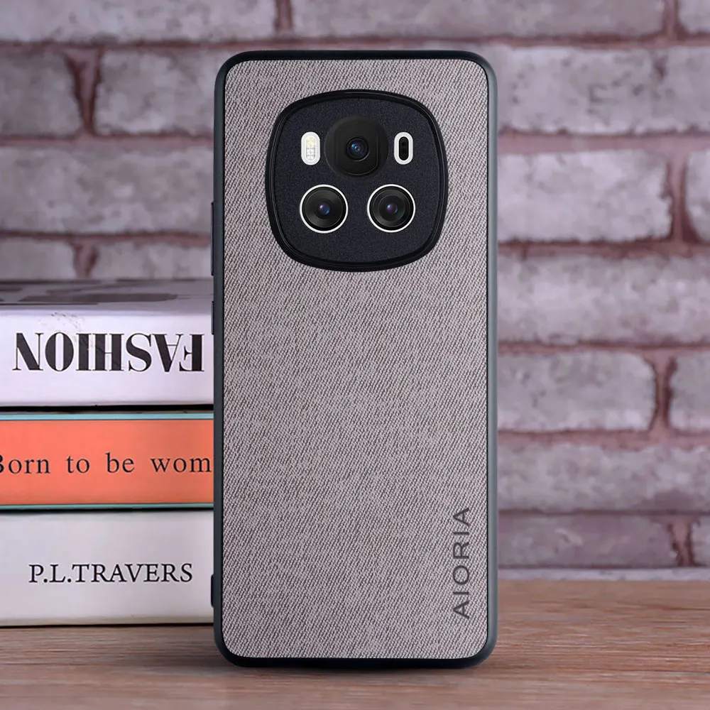 Luxury Textile Leather Skin Soft Phone Case Cover