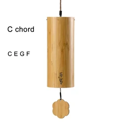 Handcrafted Bamboo Wind Chimes for Outdoor Meditation and Home Decor (8-1 C Spring)