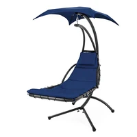 Hanging Curved Chaise Garden Furniture Outdoor Swing Chair Modern Design Cradle Patio Swing Chair 6