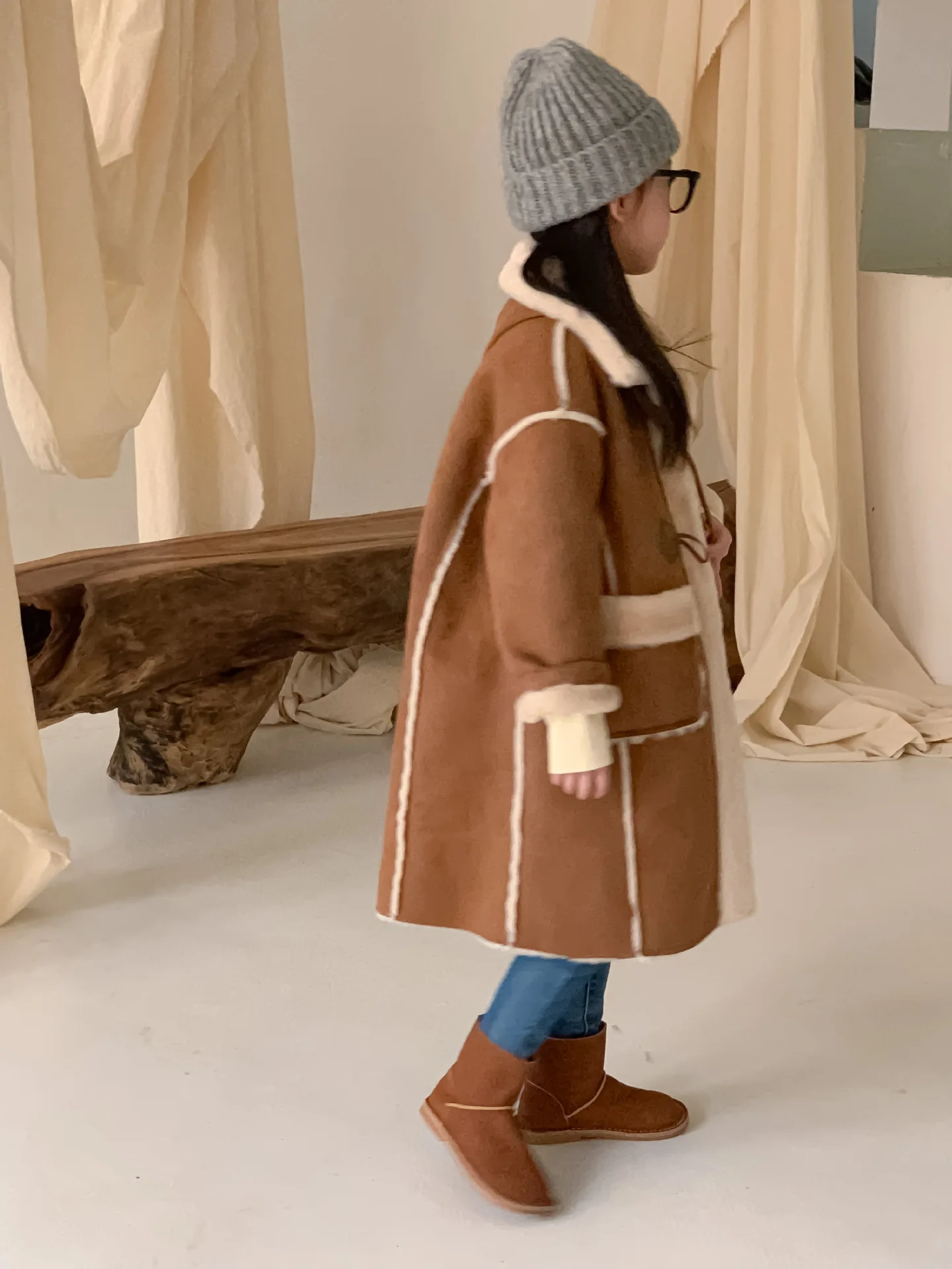 Girls Coat New Winter Thickened Long Coat - Uniqwear