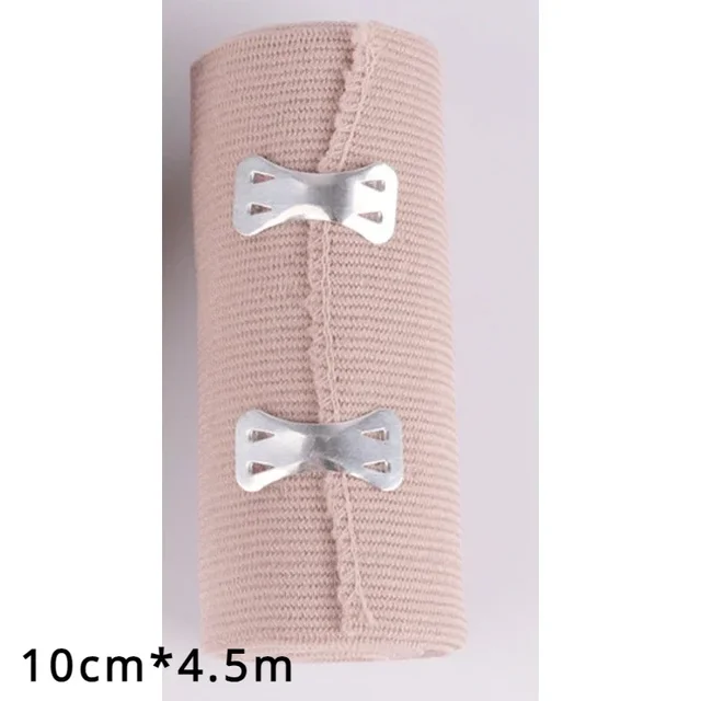1 Roll Compression Bandage Wrap with Clips,Sports Bandages Tape for Ankle, Wrist, Arm, Leg Sprains First Aid Bandages Measure 6