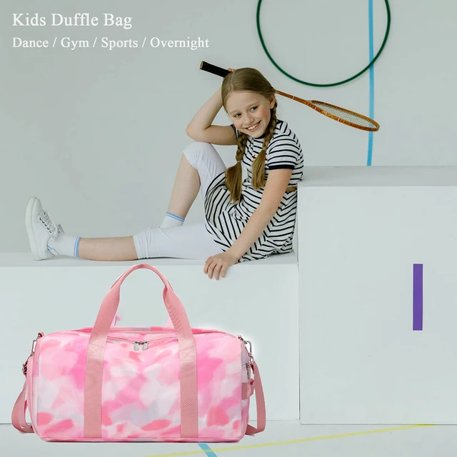 Dance Bag Girls Gymnastics Gym Bag Kids Duffle Bag Unicorn Overnight Travel  Bag with Shoe Compartments Sports Ballet Bag Teens Weekender Sleepover