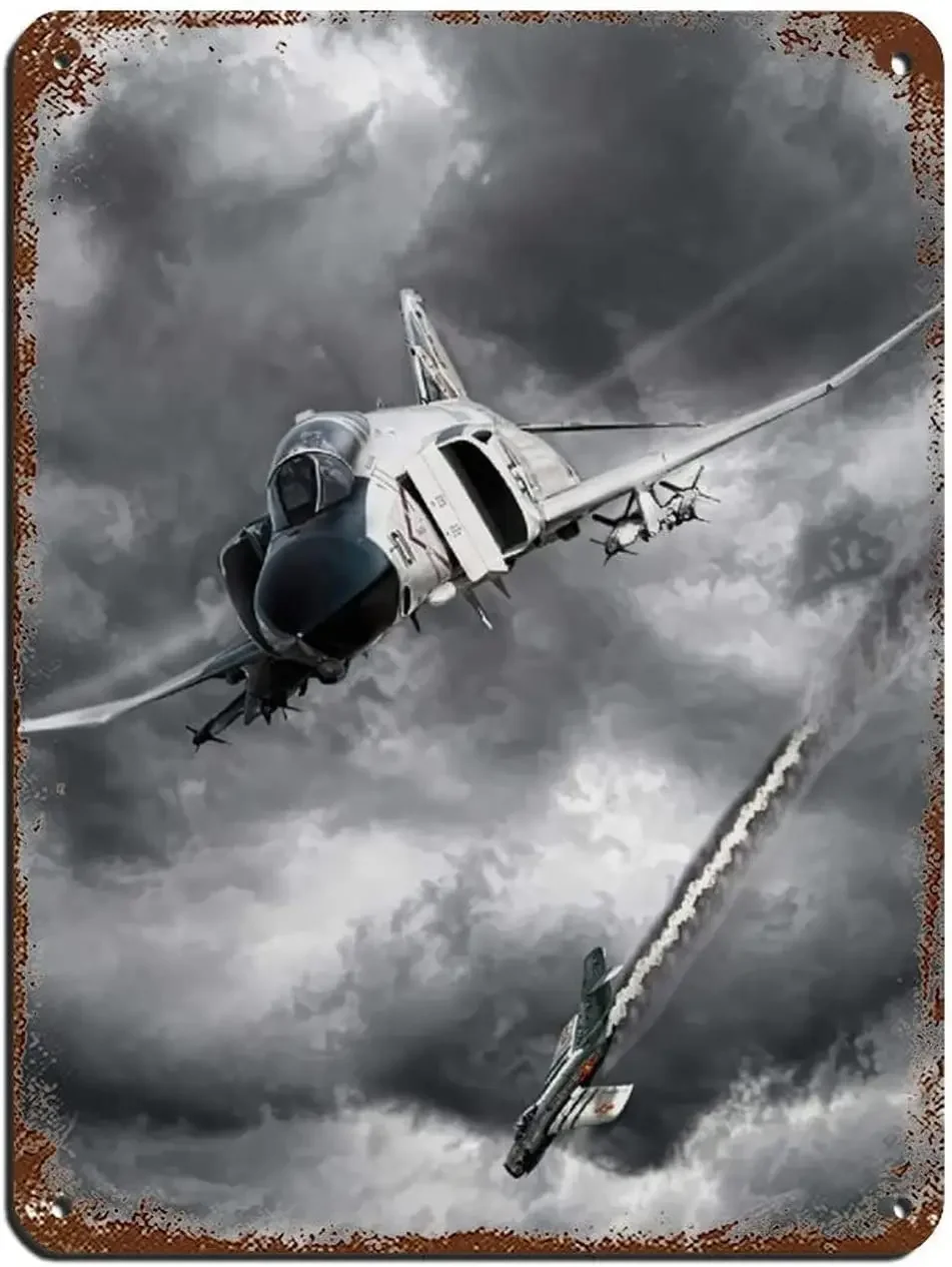 P-51 Mustang Rust Tin Sign World War Ii Military Aircraft Metal Signs 3 Tin Sign Vintage Metal Pub Club Cafe Bar Home