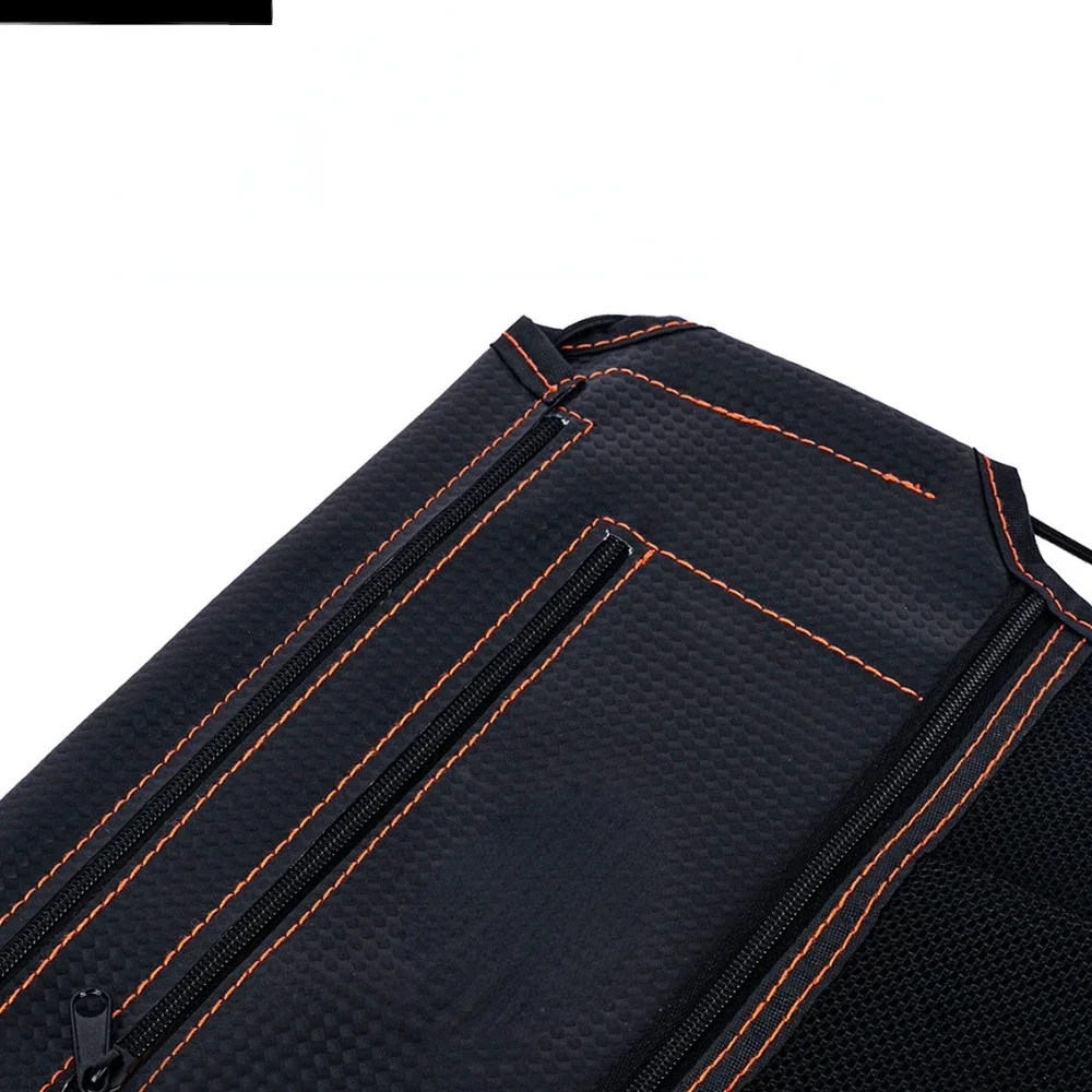 Borsa da sella per scooter per moto, portaoggetti per attrezzi, secchiello per sedile per moto, borsa per articoli vari, cerniera, accessori per la modifica in pelle PU - immagine 3