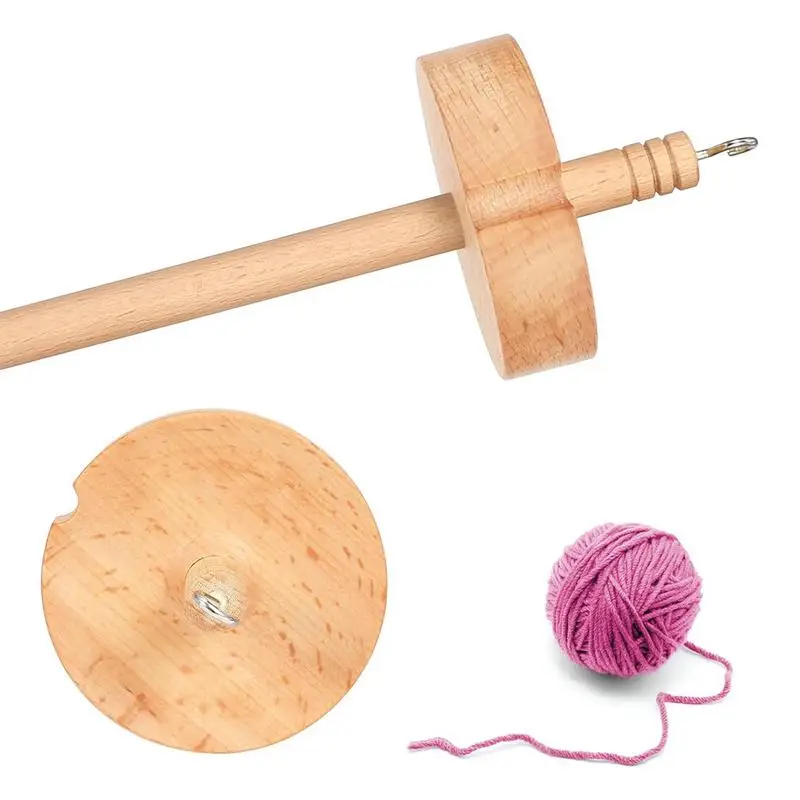 Yarn Spinner For Crocheting Yarn Spinning Wheel Hand Held Weaving Spinning  Wheel Beginner Wooden Spindle Durable Sewing Lovers - AliExpress