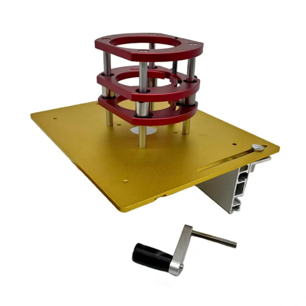 

Woodworking Router Lift for 65mm Diameter Motors Router Table Wood Milling Liftable Plunge Base for Trimmer Engraving Machine