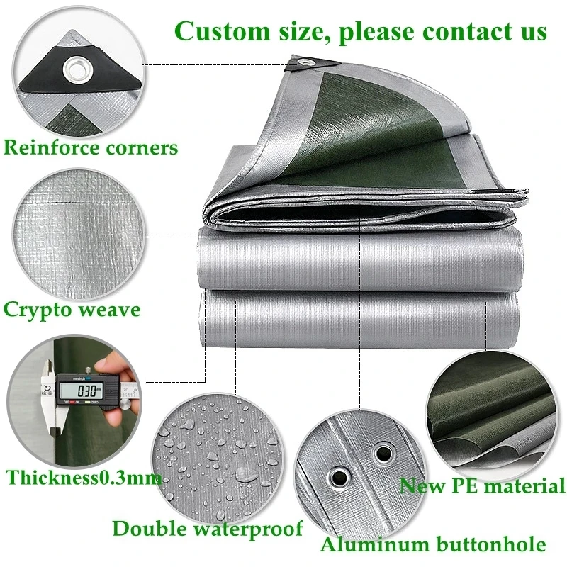 Waterproof Tarpaulin Garden Cover Made of Polyethyle 0.32mm