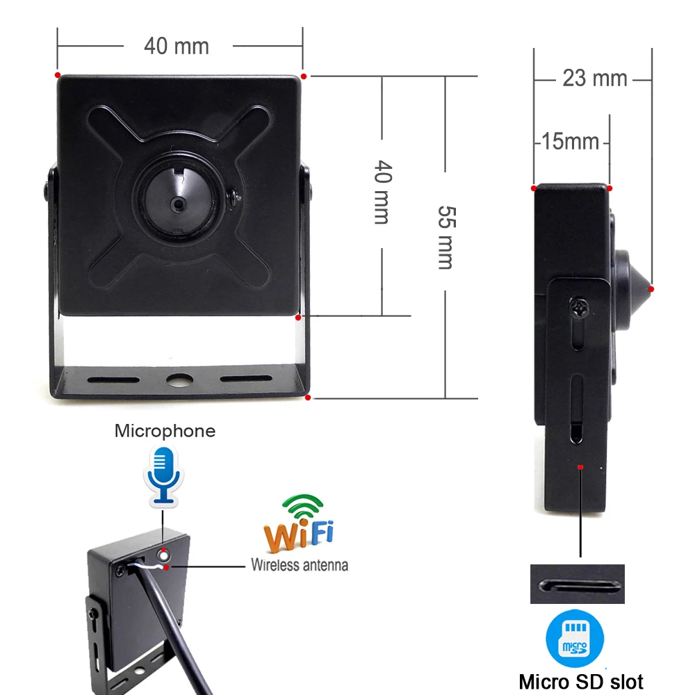 JIENUO MINI Wireless IP Camera 5MP HD Audio Cctv Security Surveillance IPCam 32G 64G 128G Onvif 1080P Wifi Net Home Cam CamHipro 2