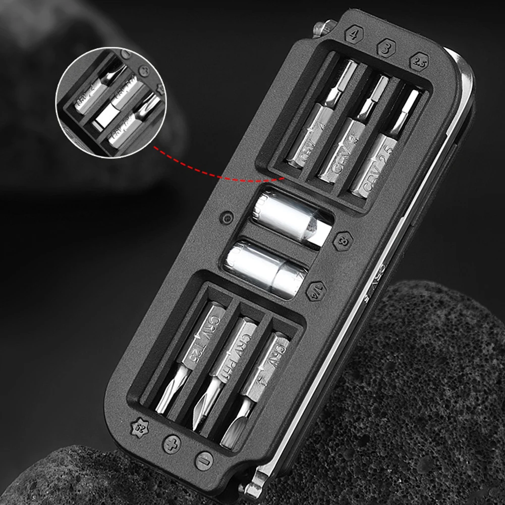 10-in-1 Bicycle Multi-Tool Steel Cycling Combination Maintenance Tools Hexagon Wrench Bit Socket Set Tool Bike Mechanic Tool Kit