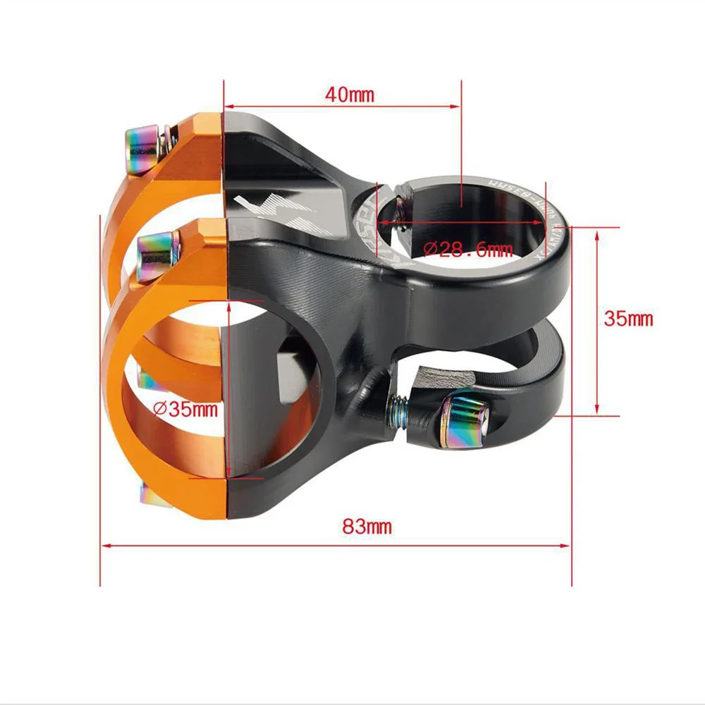 Toseek tige de guidon de vtt en carbone + alliage d'aluminium 10/17