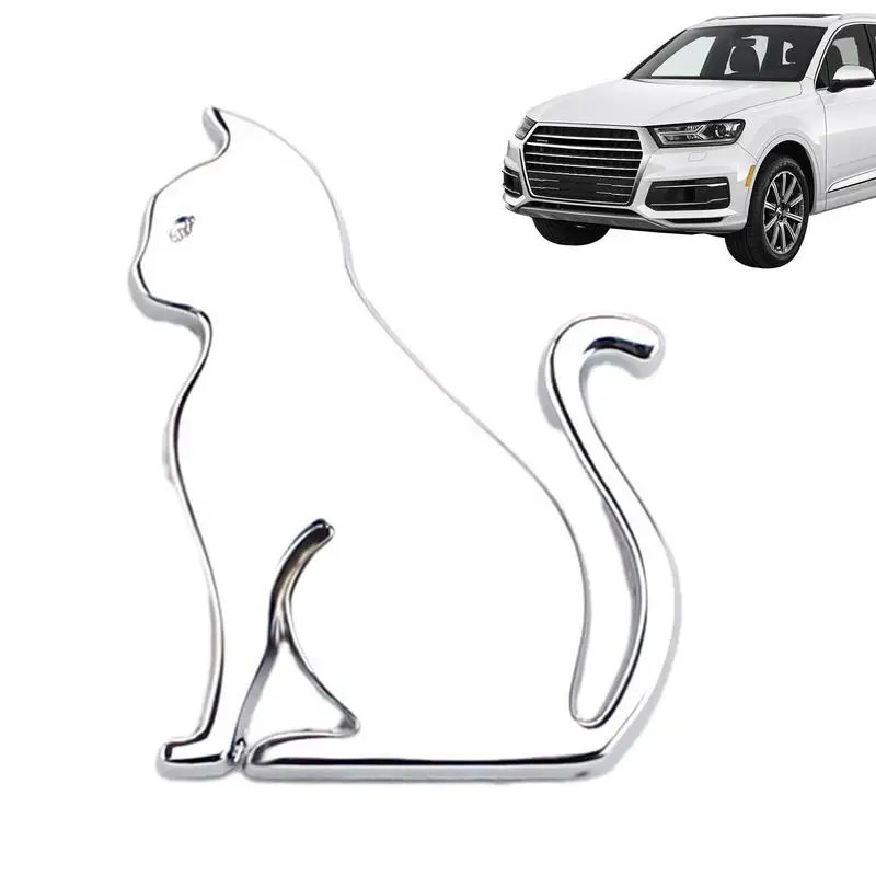 

Cat Car Stickers Cats Stickers Door Decals Laptop Stickers For Women Car Pet Cat Emblem Metal Styling Funny Bumper Decal For
