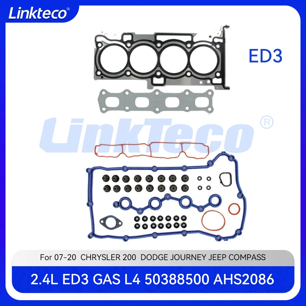 Engine part Full gasket set Fit 2.4 L ED3 GAS for 07-20 2.4L CHRYSLER 200 SEBRING DODGE AVENGER JEEP COMPASS AHS2086 68188889AE