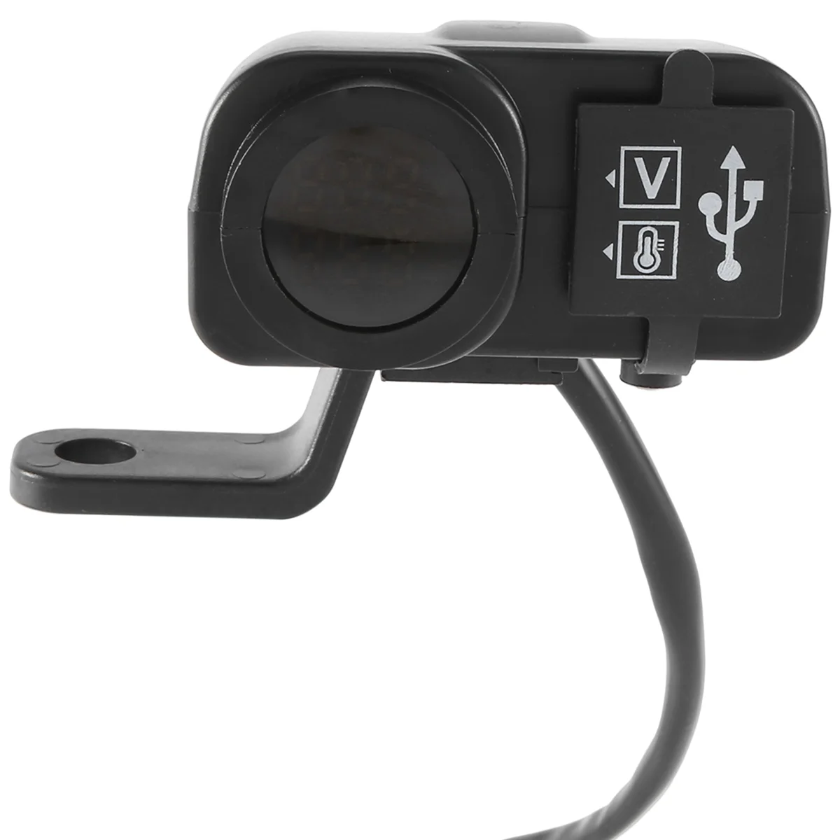 

Автомобильное зарядное устройство с цифровым дисплеем и измерителем напряжения и температуры