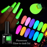 UR SUGAR Green Fluorescent Glow-in-dark Gel Nail Polish Neon UV LED Nails Gel Soak Off Gel Varnish Luminous Nail Art Gel 1
