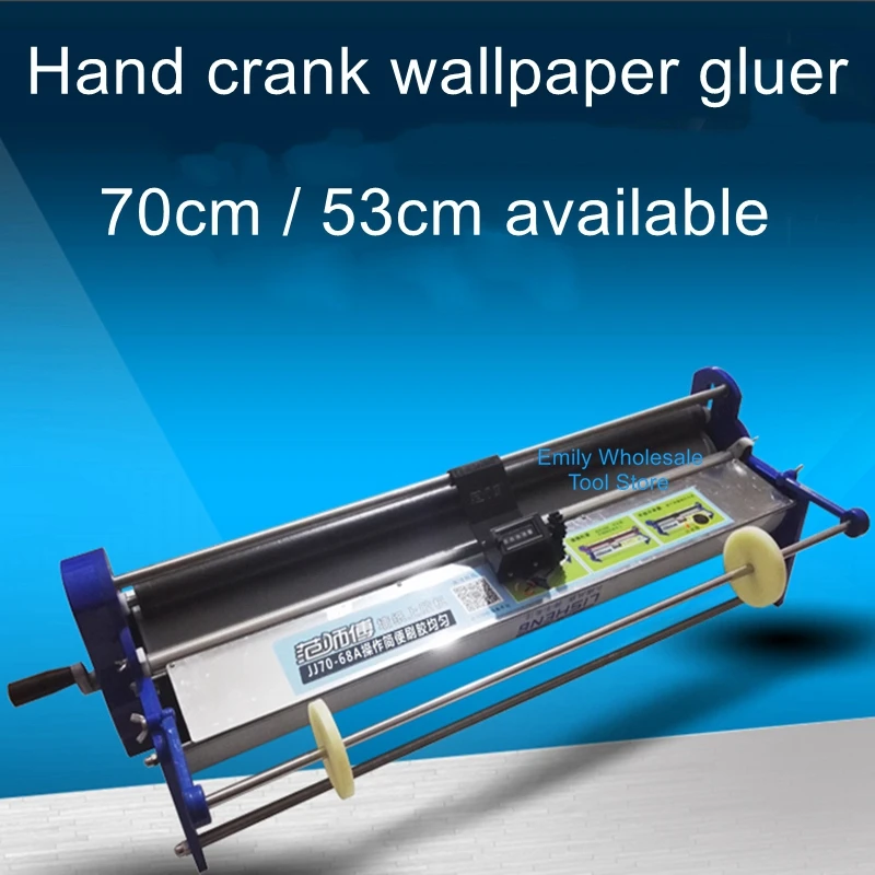 53 70cm glue sizing machine wallpaper brush glue machine hand crank wallpaper gluing machine wallpaper glue machine juses smokeshop 8 7 8 6 5 5 5mm upscale rolling machine hand crank stainless steel body cigarette maker smoking accessories